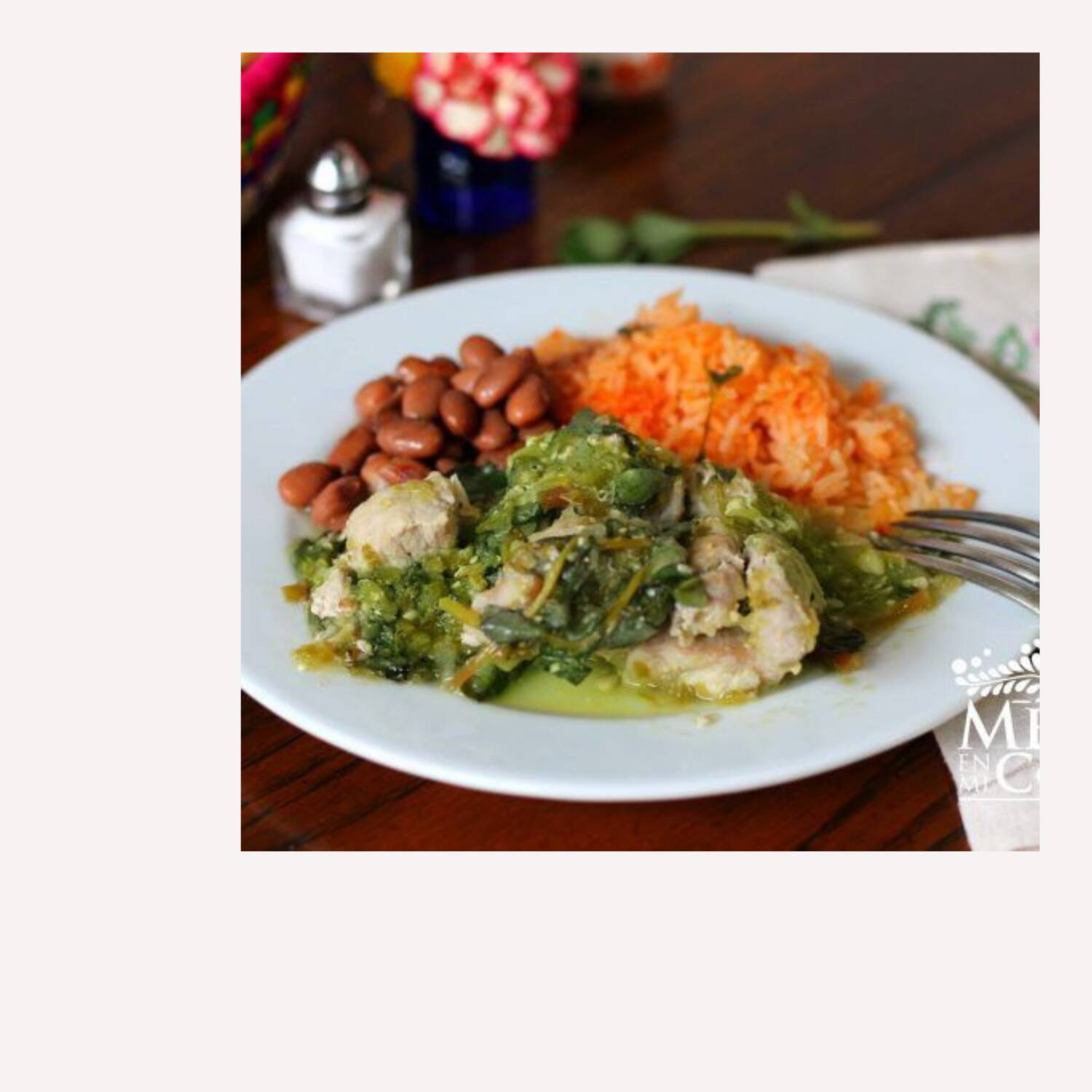 Acorazado de Bistec de Puerco en Verdolagas