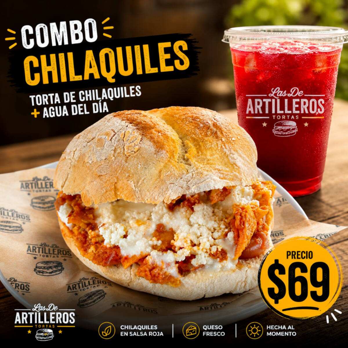 Combo Torta Chilaquiles