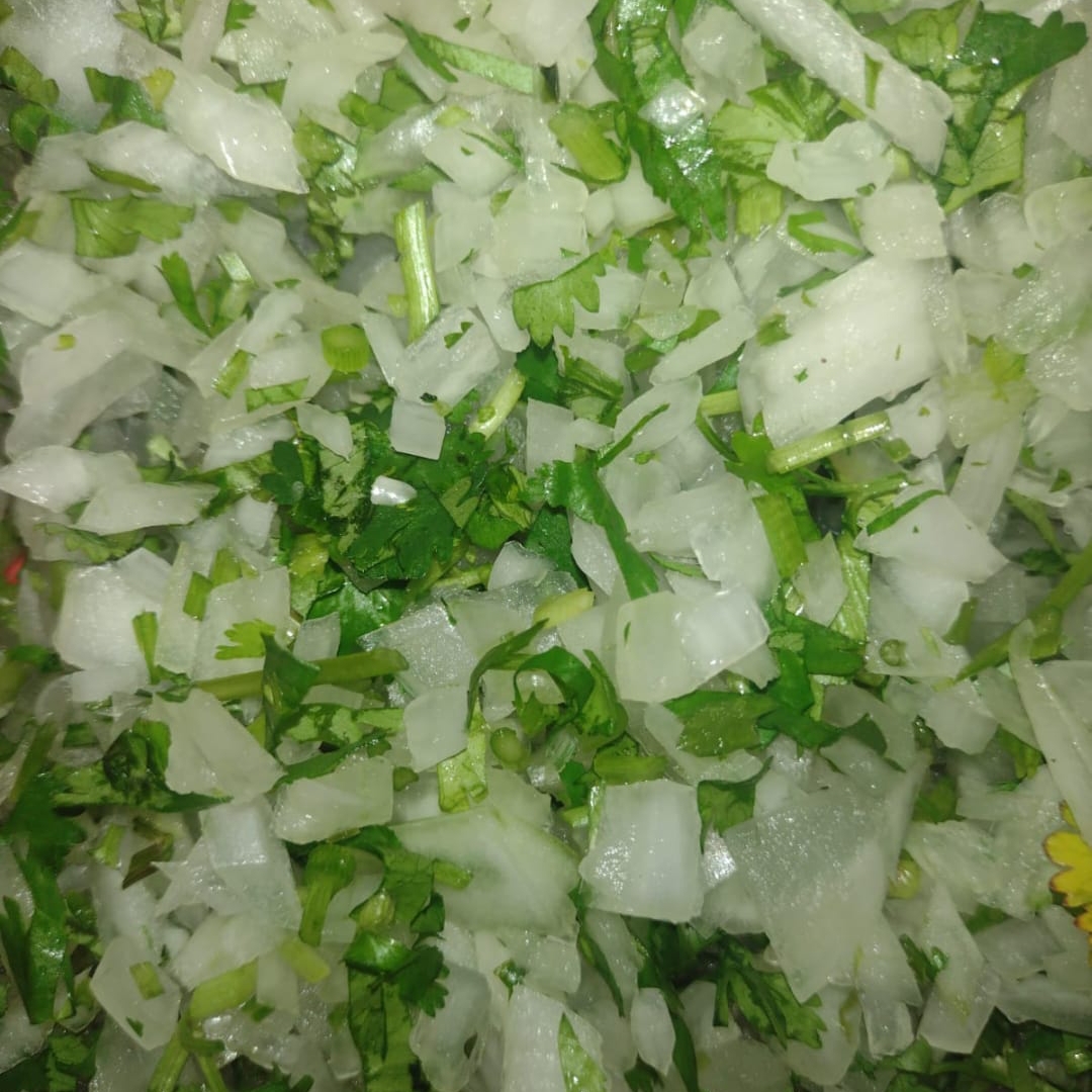 Cebolla y Cilantro Picado