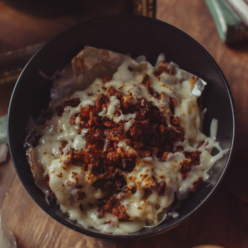 Papa con Queso y Longaniza