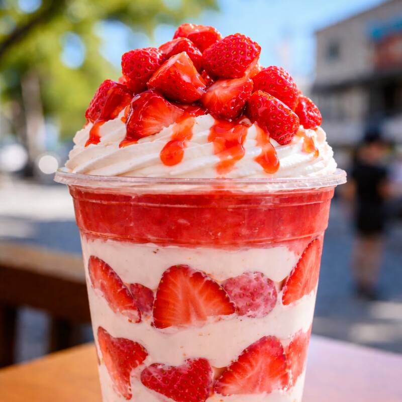 Fresas con crema