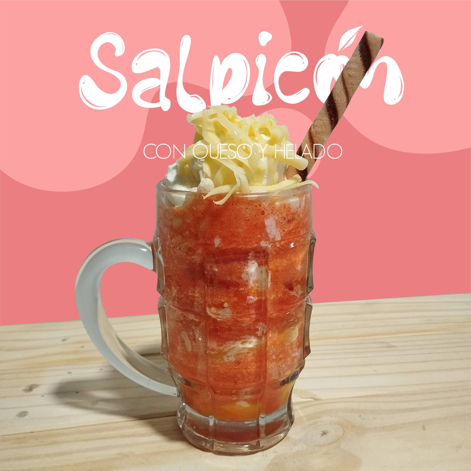 Salpicón Con helado y Queso