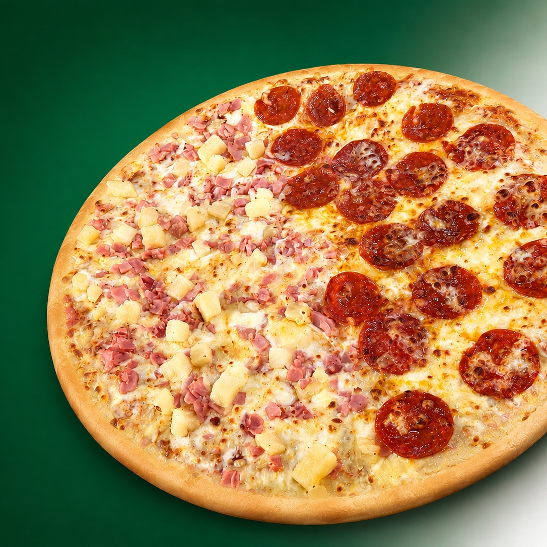 Pizza Hawaiana y Pepperoni
