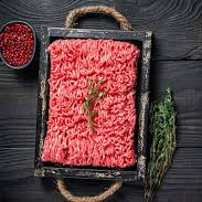 Bandeja contendo 0,500 Gramas de Patinho moído fresco.