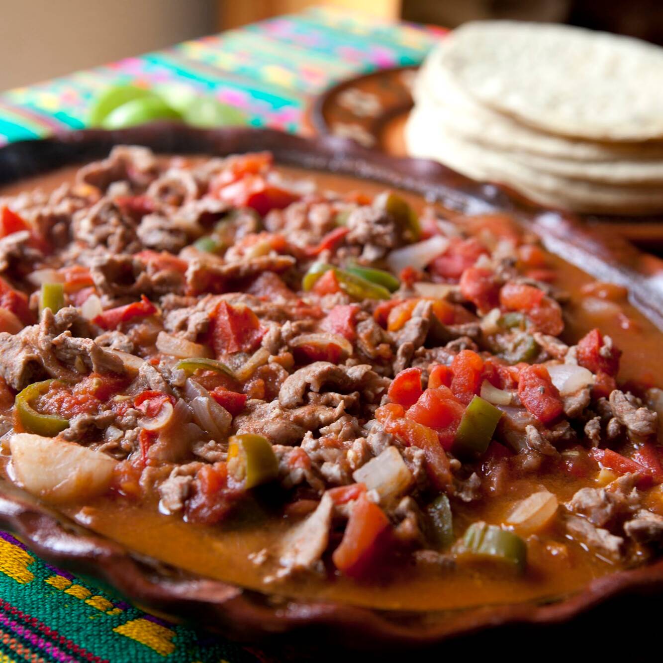 Bistec a la mexicana (cerdo)