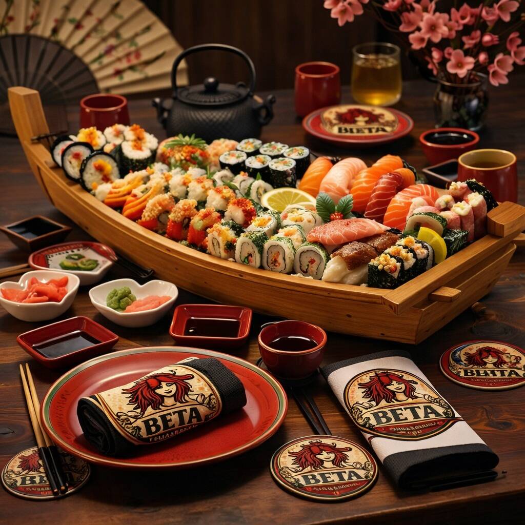 10 hot holl, 10 hosomaki, 5 uramaki, 5 niguiri e 7 sashimis