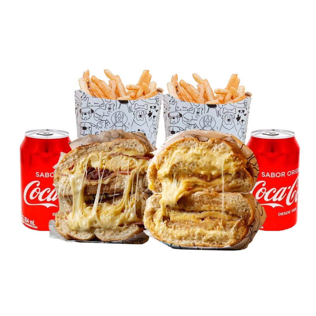 2 Bagels + 2 Sides + 2 Bebidas