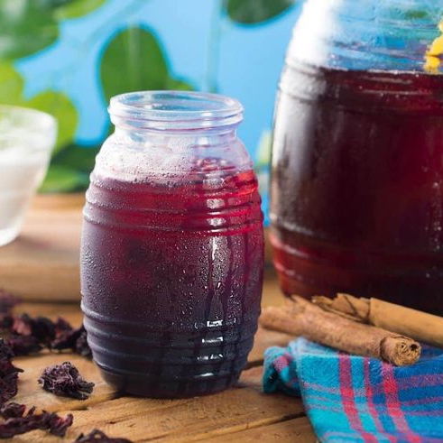 Agua de Jamaica Medio L