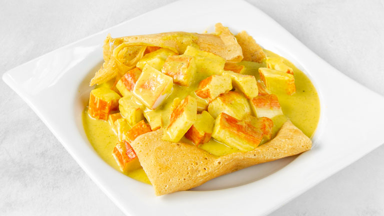 Crepe Palmitos al Curry