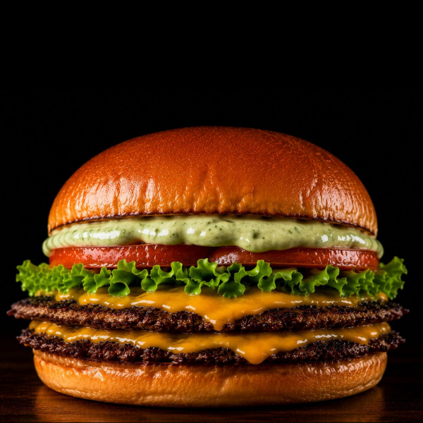 Smash Burgers com Queijo Cheddar, Maionese Verde, Alface e Tomate. Fino, Suculento e Viciante em Cada Mordida!