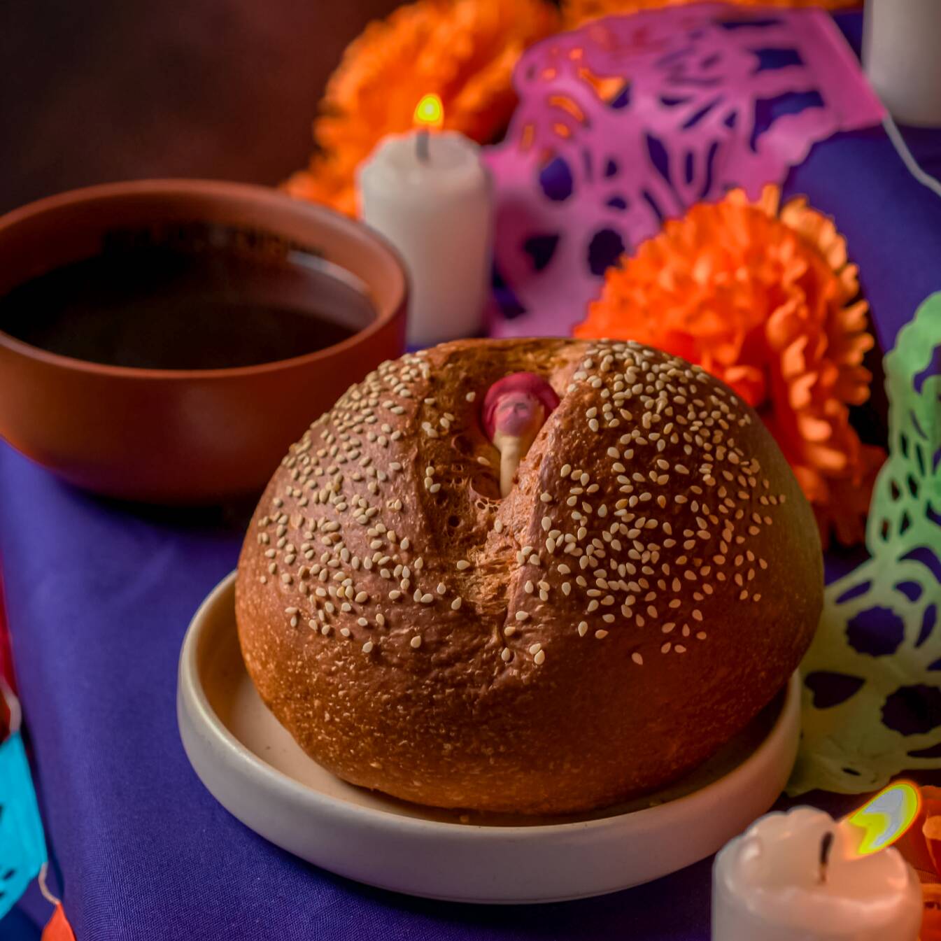 Mini Pan de Muerto Carita
