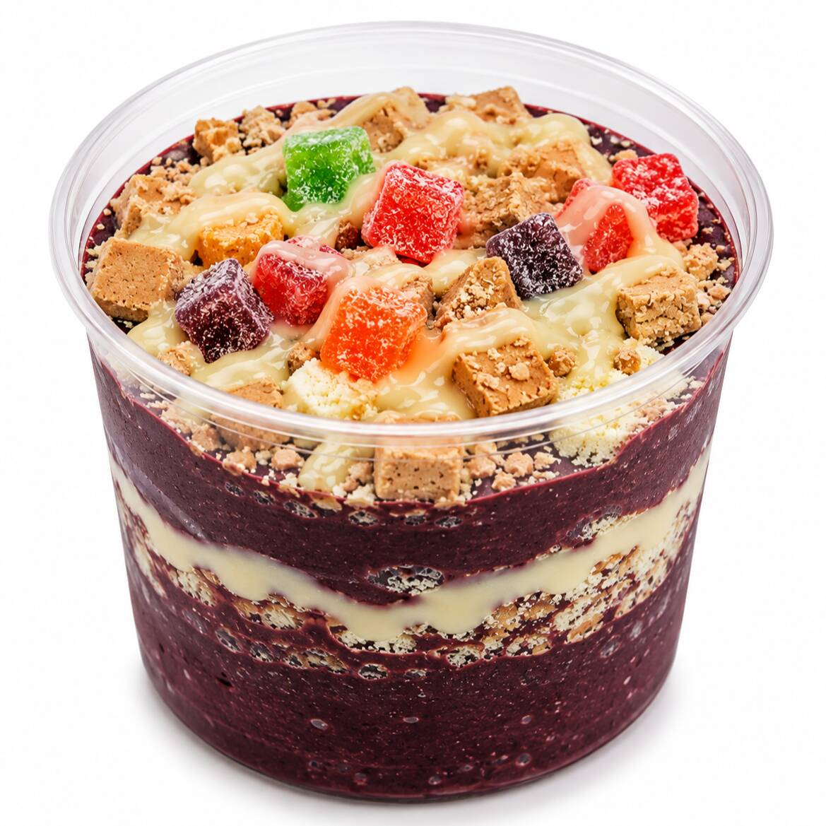 Açaí delicioso cremoso no pote 700ml com direito a 6 complementos grátis a sua escolha!