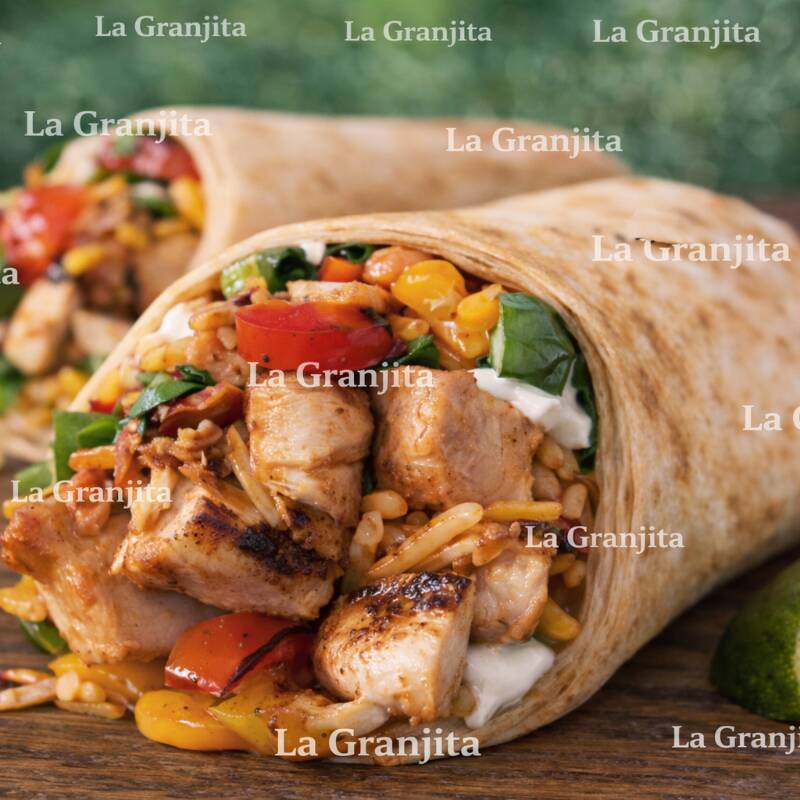 Burrito con Chuleta Ahumada en Salsa de Chipotle Dulce