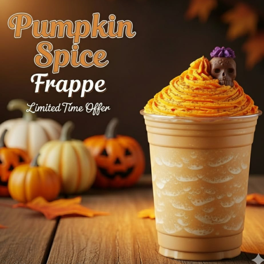 Pumpkin Spice Frappe (Calabaza)