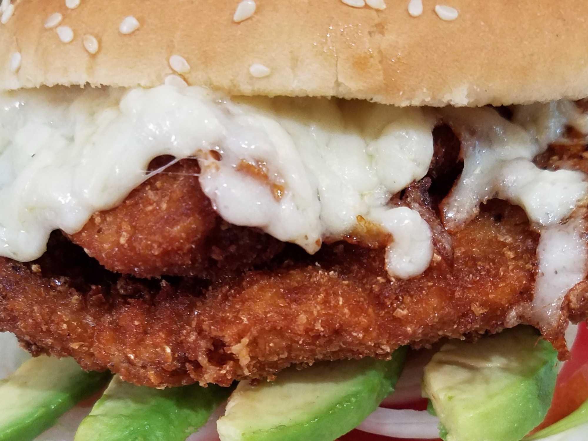 Hamburguesa Pescado Gratinado
