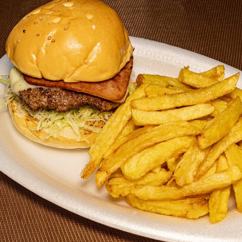 Burger Sencilla & Papas Frita