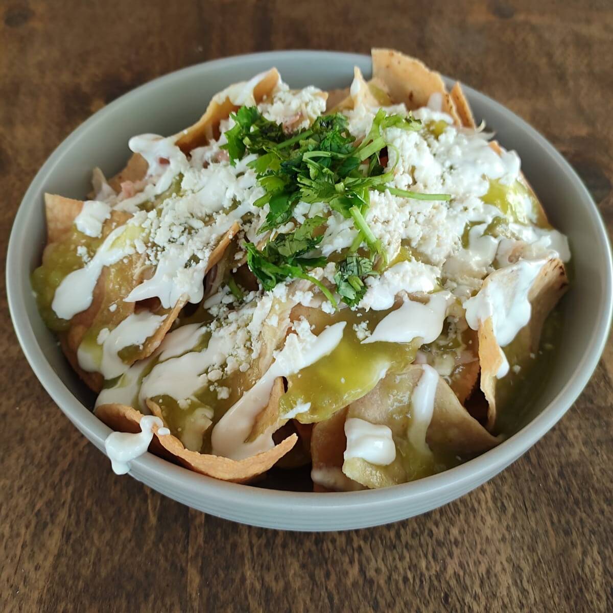 Chilaquiles Verdes de Pollo