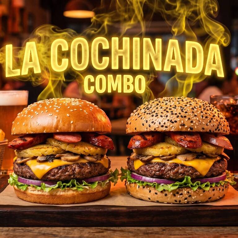 2 HAMBURGUESAS LA CHOCHINADA+PAPAS
