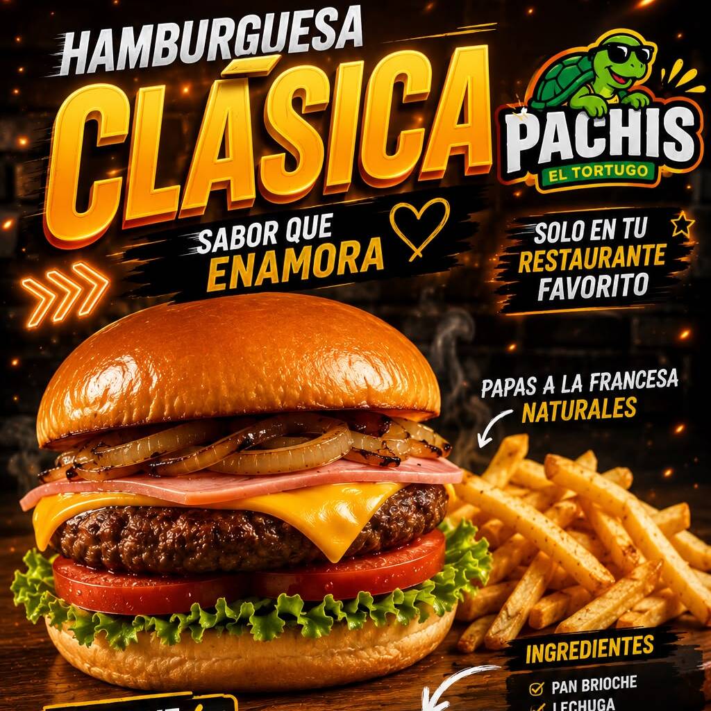 HAMBURGUESA CLASICA
