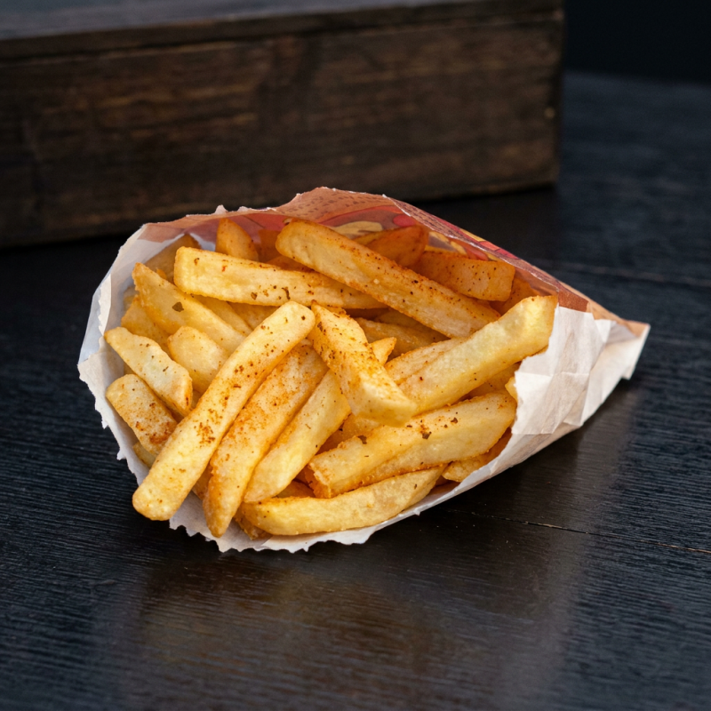 200g da nossa Batata palito inatura, fritas no óleo de algodão que deixa com um sabor especial