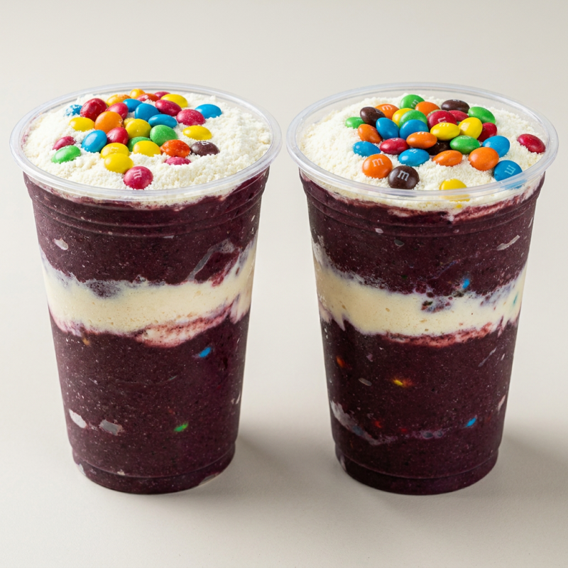 2 AÇAI 300ML LEITE EM PO COM M&M