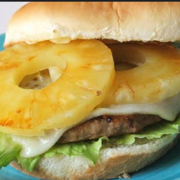 Hamburguesa Hawaiana.