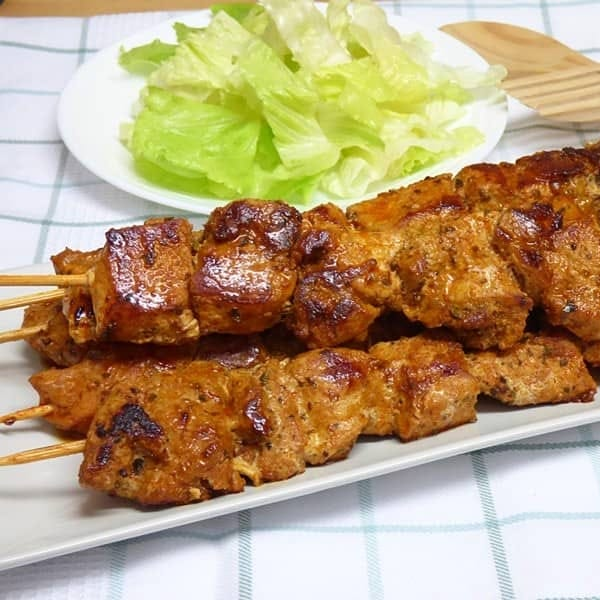 Pincho de cerdo al barril.