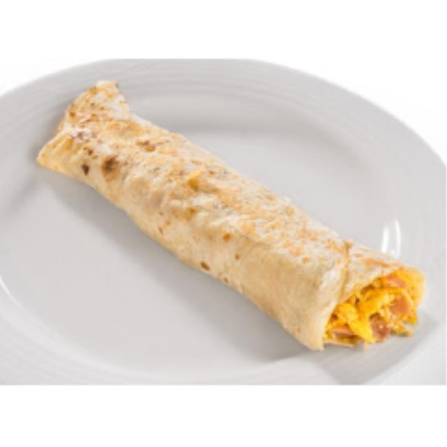 BURRITO DE HUEVO CON JAMÓN.