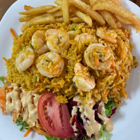 Camarones con Arroz