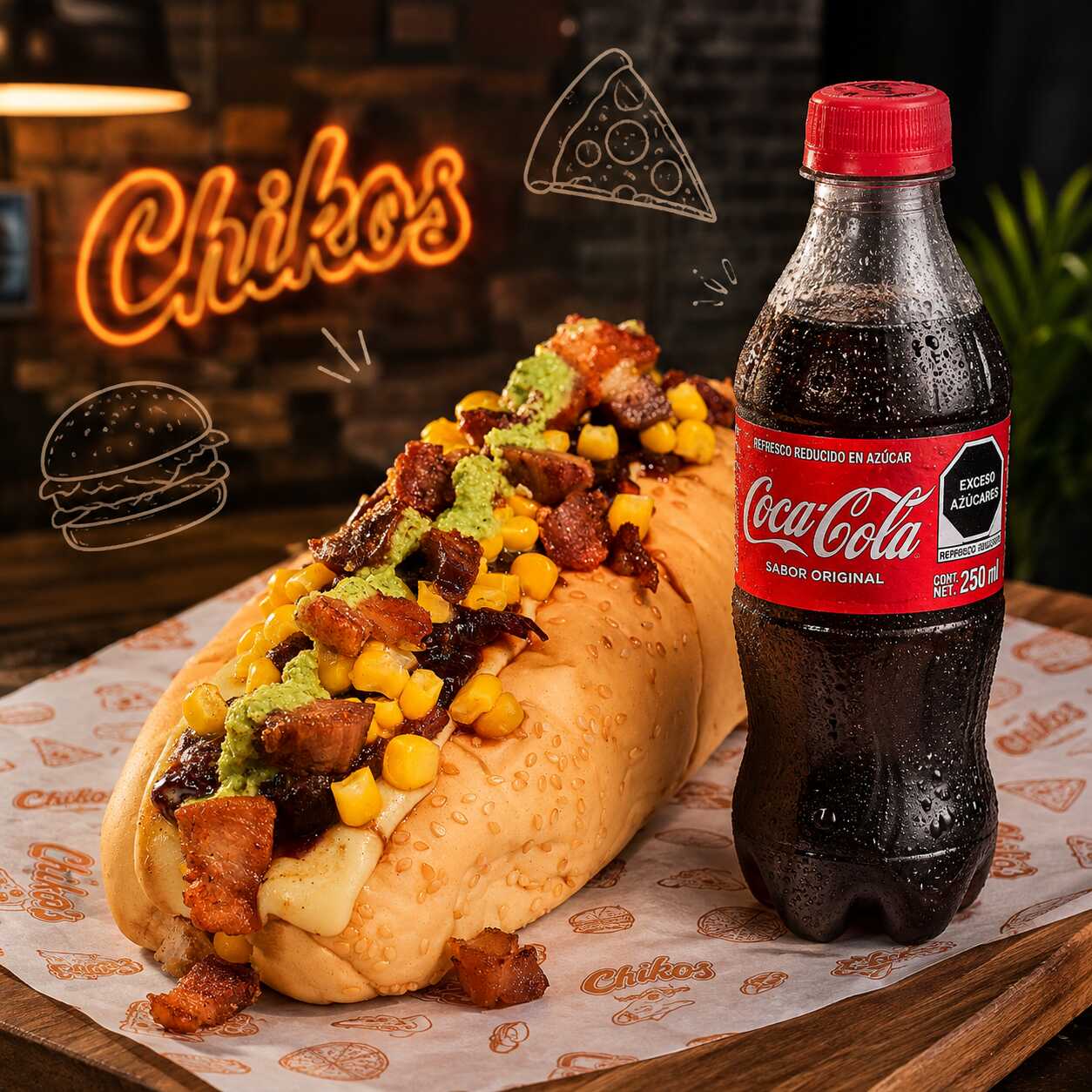 Perro Sabanero + Coca Cola de 250 Ml