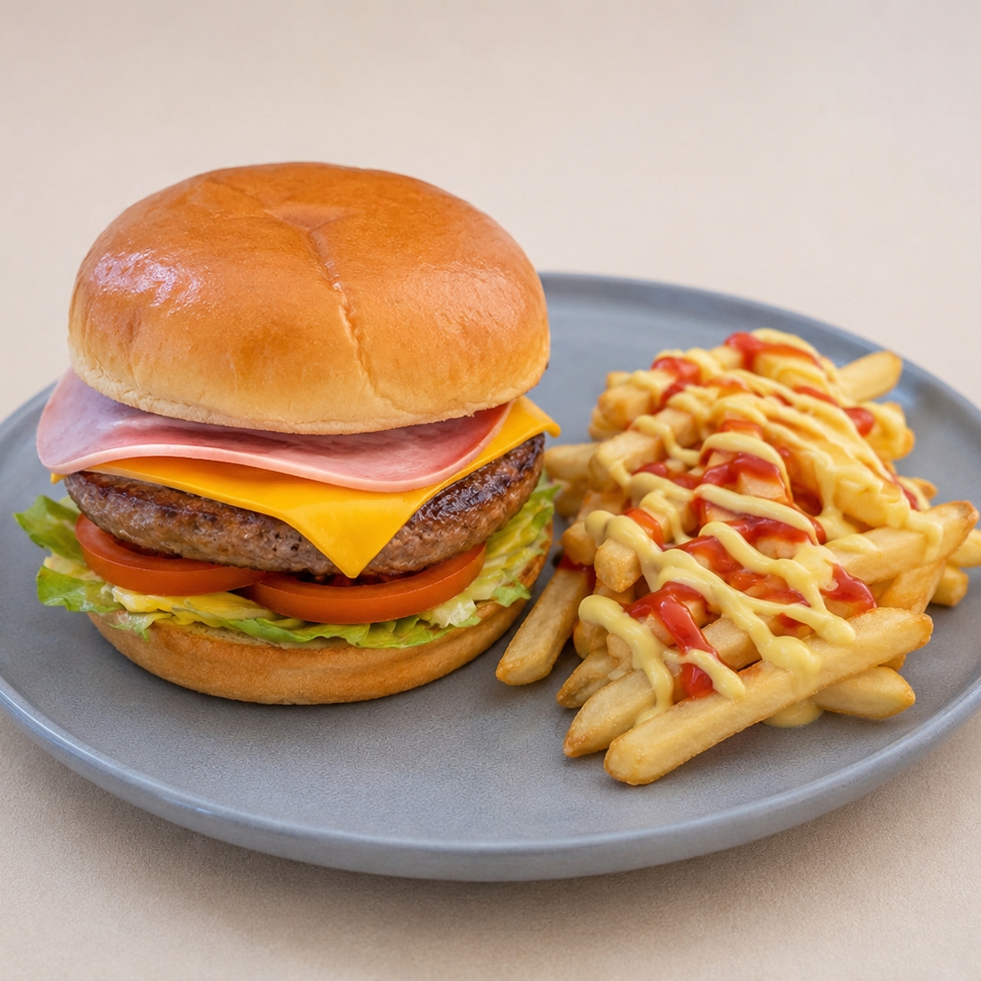 Hamburguesa con Papas