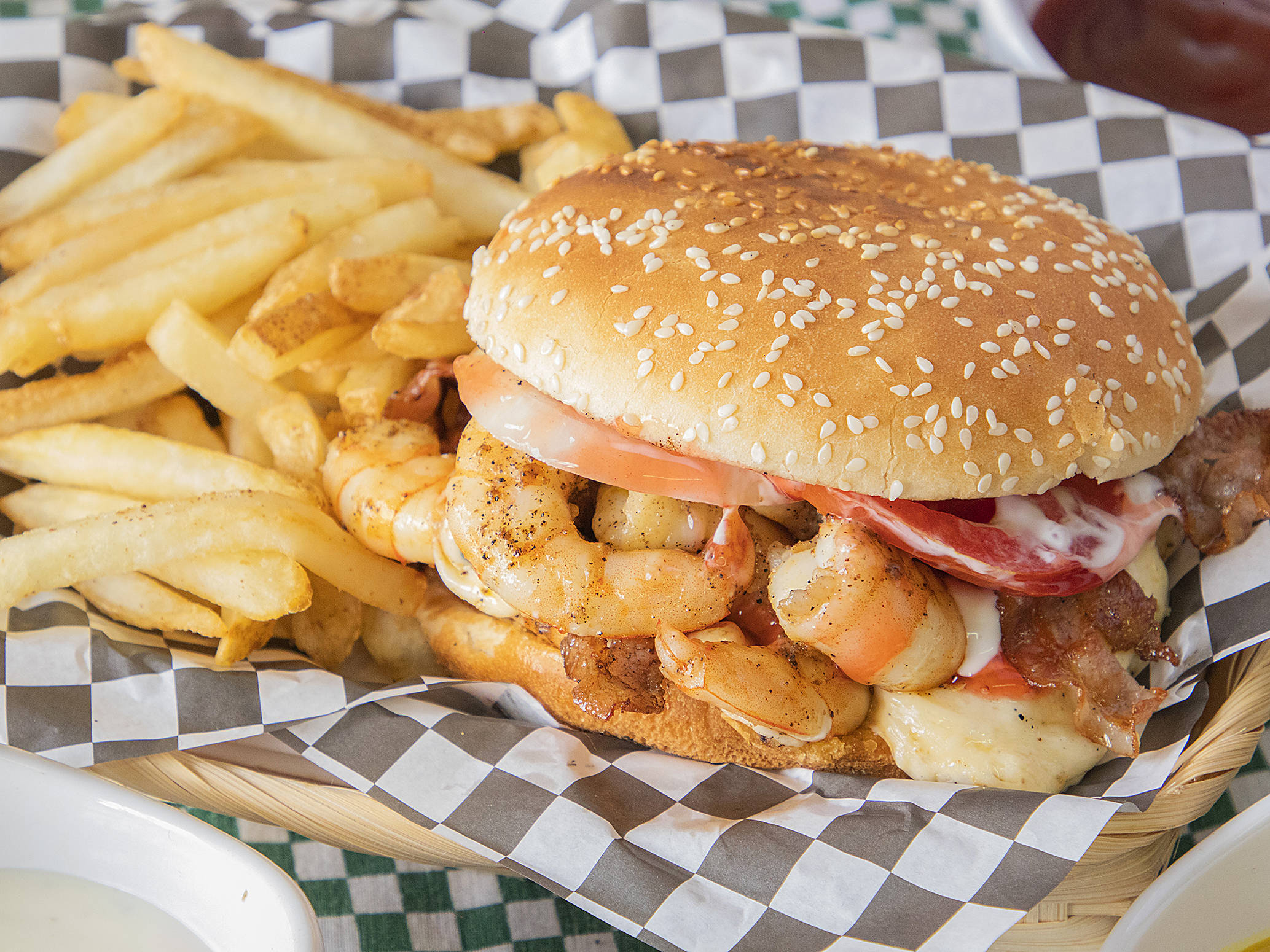 Hamburguesa de Camarón