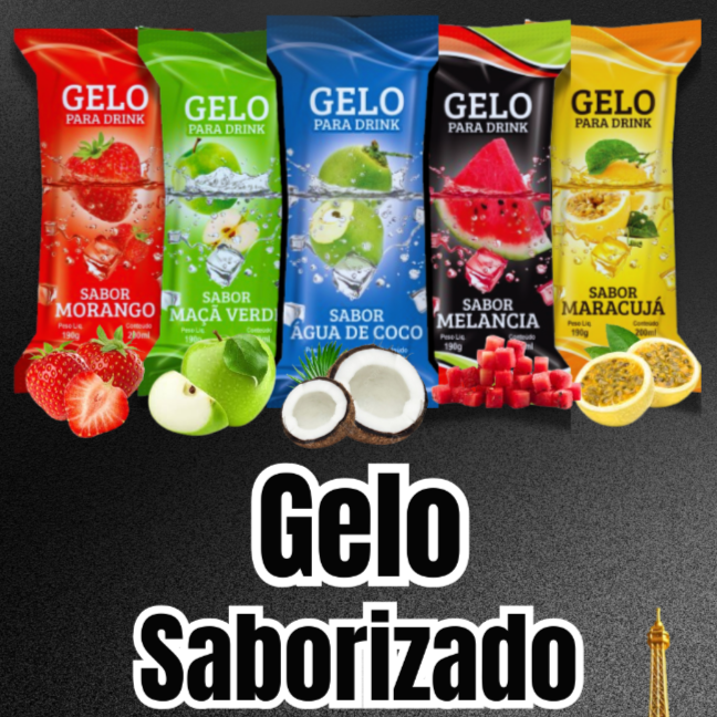 Coco, Morango, Maçã Verde, Maracujá, Melancia