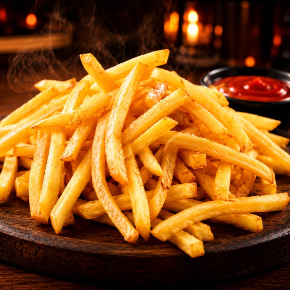 Contém aprox. 400gr de batata frita crocante.