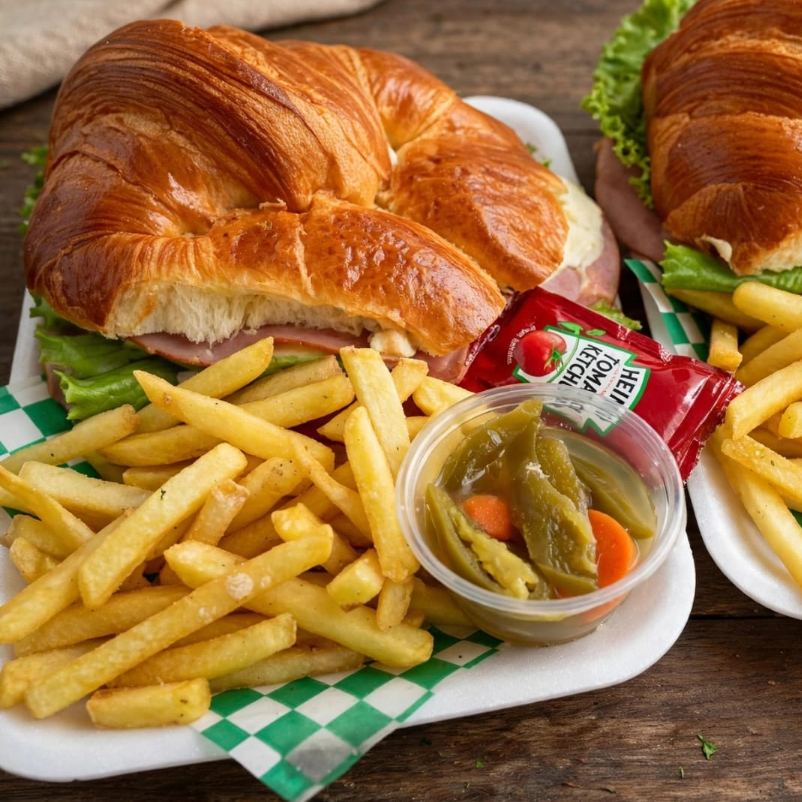 Cuernito con Papas Fritas