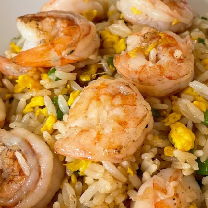 Arroz Chaufa de Camarones