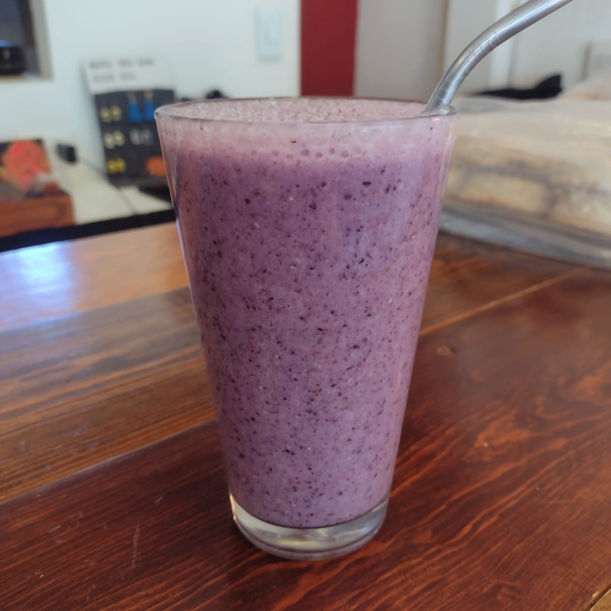 Licuado De Platano Y Blueberries