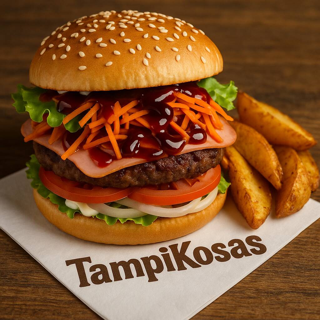 Hamburguesa Clasica + Papas Gajo