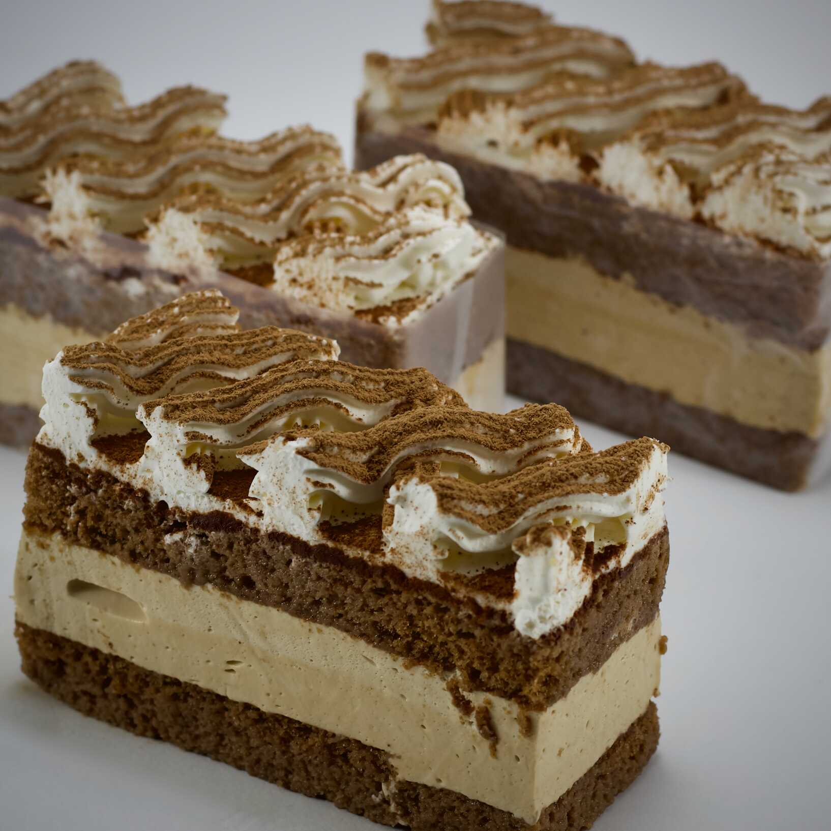 Tiramisú individual.