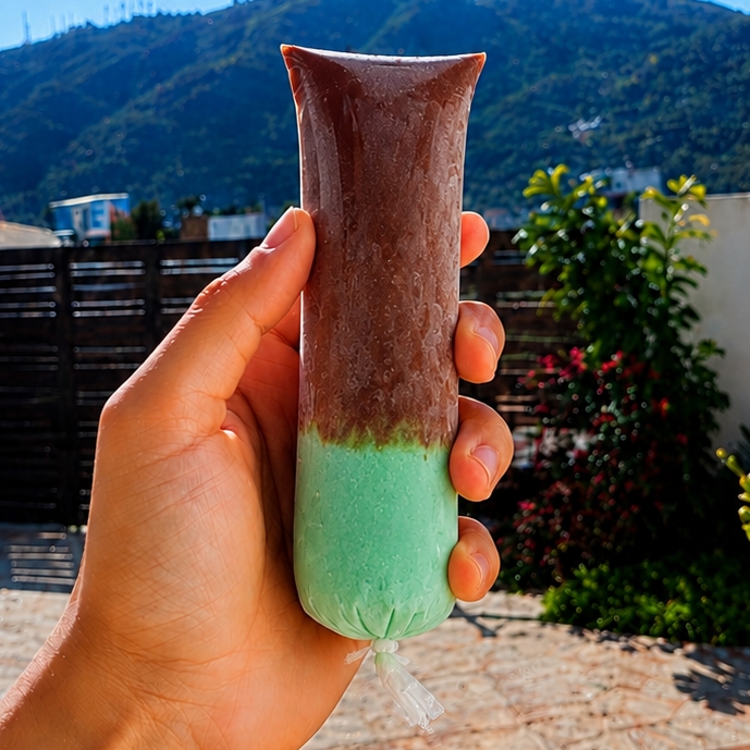 Aquela refrescância DELICIOSA com casquinha de chocolate.