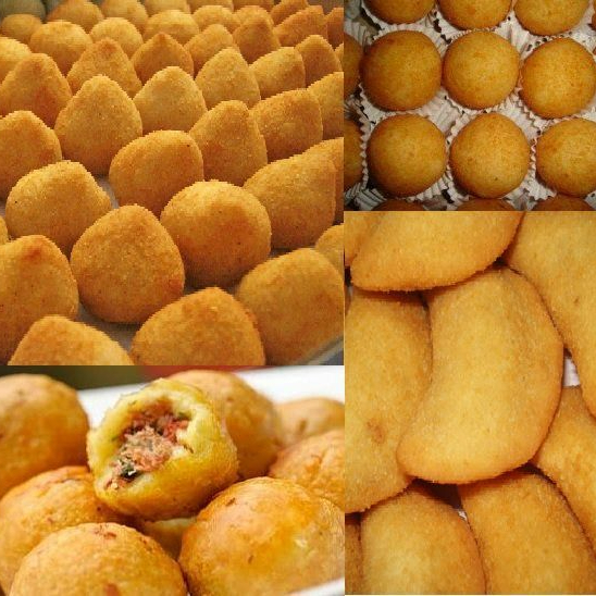 100 un de salgados sortidos