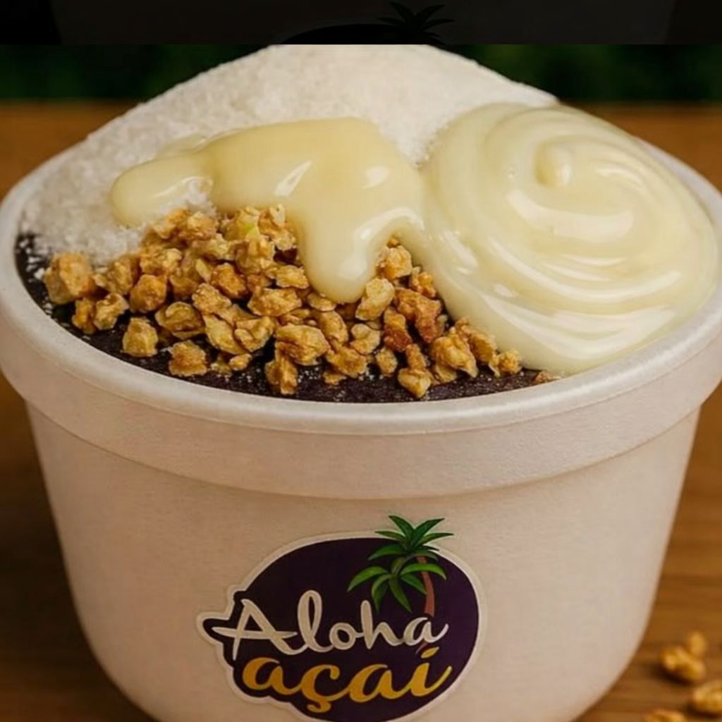 Açai de sua preferencia, Leite Ninho em pó, Leitinho, Leite condesado, Paçoca