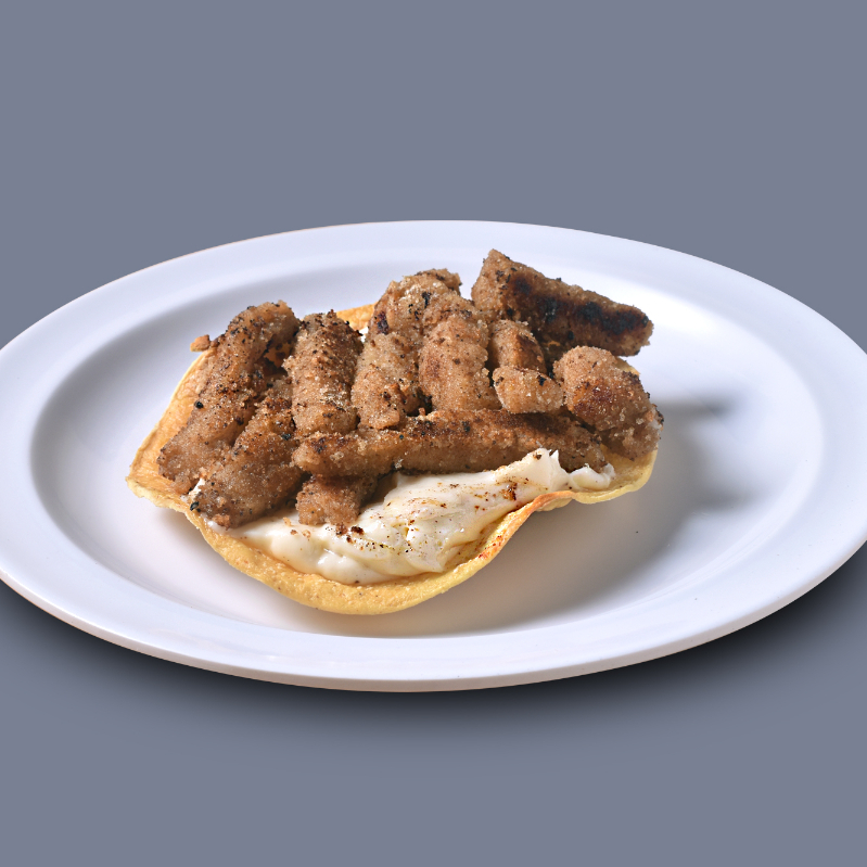 Cráter / Milanesa Irreal (queso vegano)