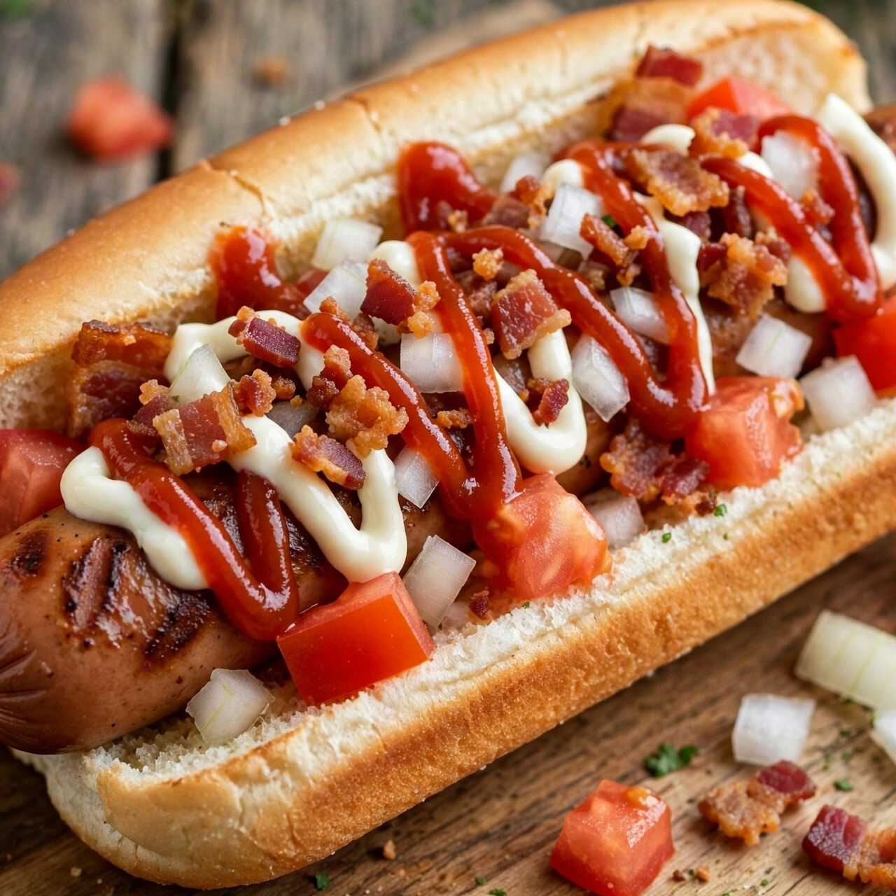 Hot dogs con Tocino