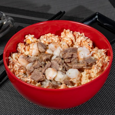 Gohan Tampico con Proteína Combinado