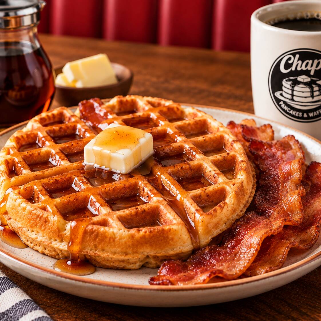 Waffles & Bacon