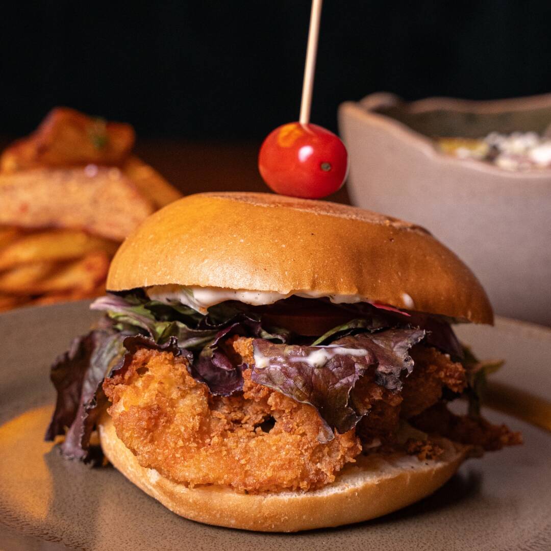 Hamburguesa de camarón