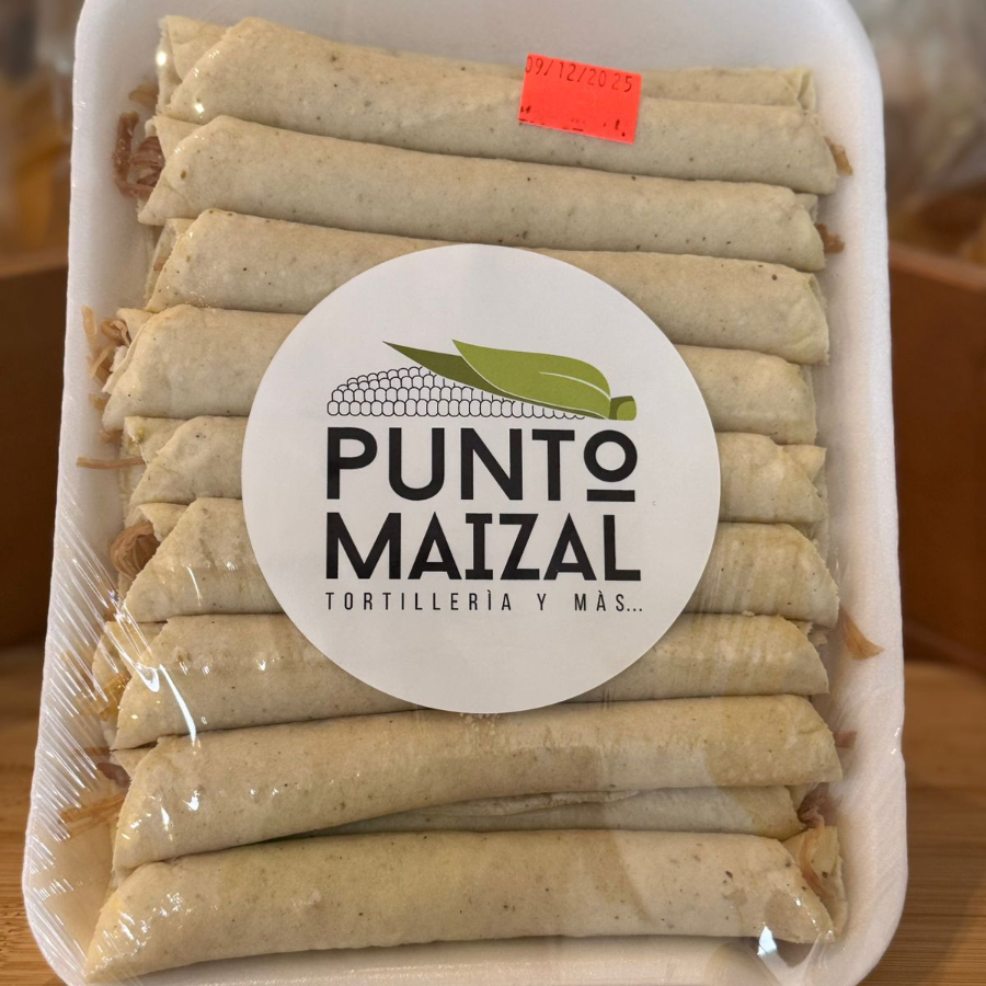 Flautas de deshebrada para preparar 18 pz