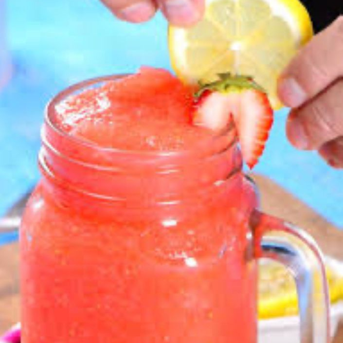 Frappé de fresas con limon
