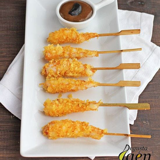 Camarones con Queso Philadelphia